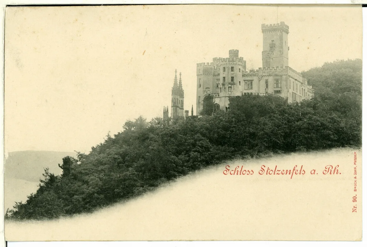 00090 Stolzenfels 1898 Schloß Brück & Sohn Kunstverlag