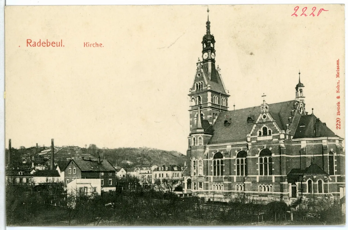 02220 Radebeul 1901 Kirche Brück & Sohn Kunstverlag