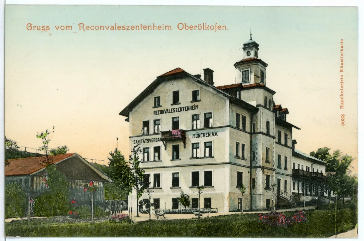 05038 Oberölkofen 1904 Reconvaleszentenheim Brück & Sohn Kunstverlag