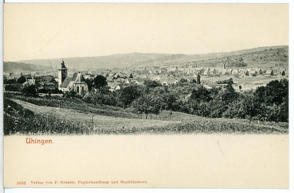 05363 Uhingen 1904 Blick Auf Uhingen Brück & Sohn Kunstverlag