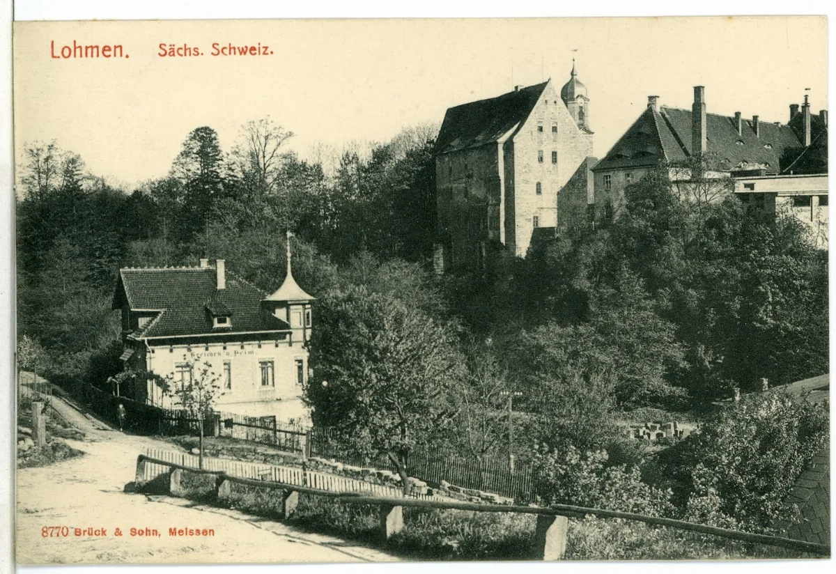08770 Lohmen 1907 Blick Auf Lohmen Brück & Sohn Kunstverlag