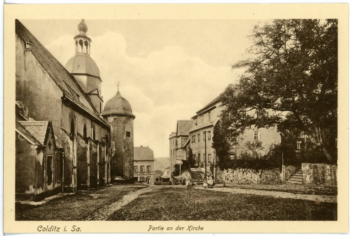 17295 Colditz 1914 An Der Kirche Brück & Sohn Kunstverlag
