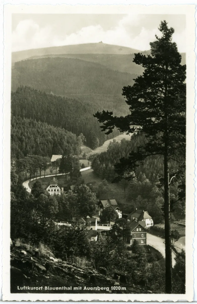 25245 Blauenthal 1930 Blick Auf Blauenthal Und Den Auersberg Brück & Sohn Kunstverlag