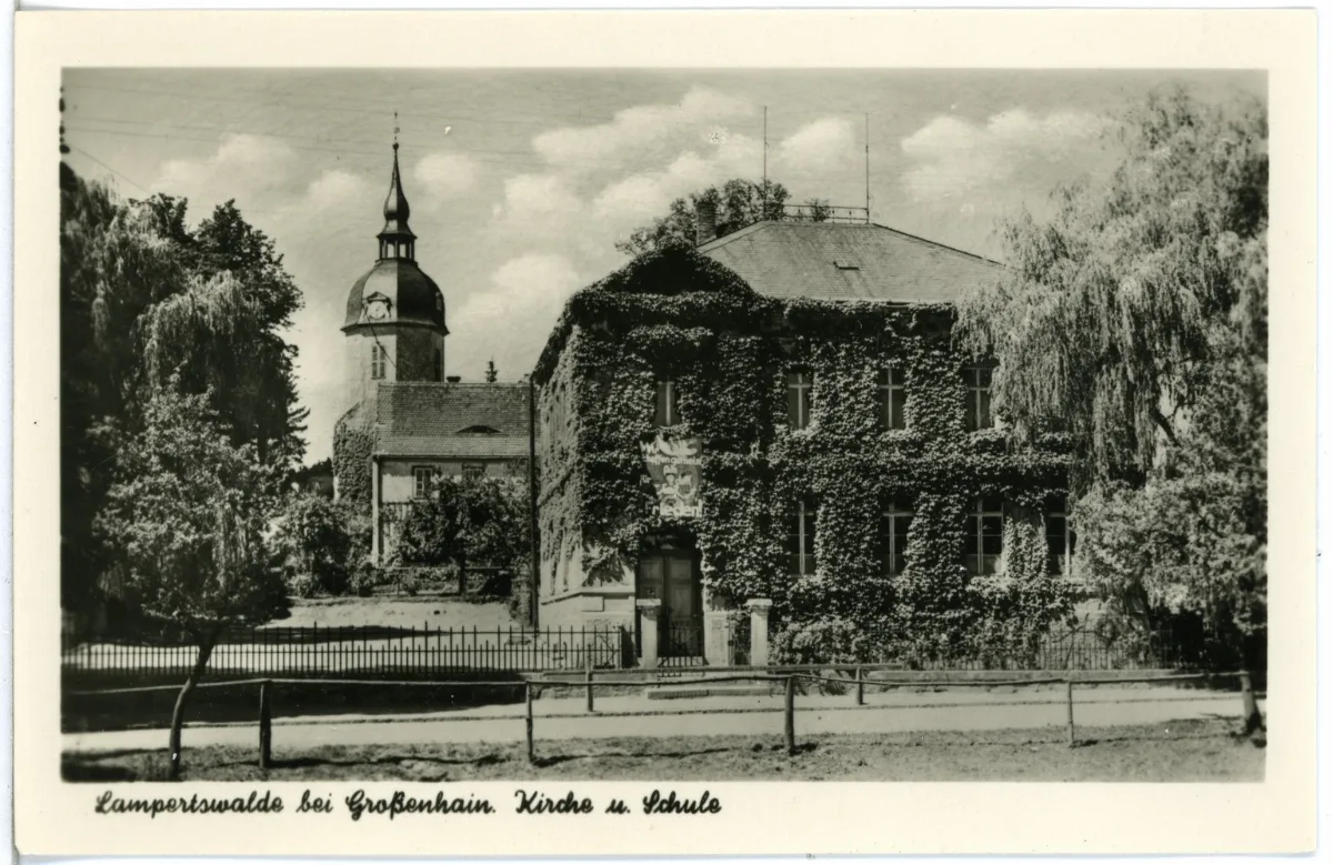 29076 Lampertswalde 1956 Kirche Und Schule Brück & Sohn Kunstverlag