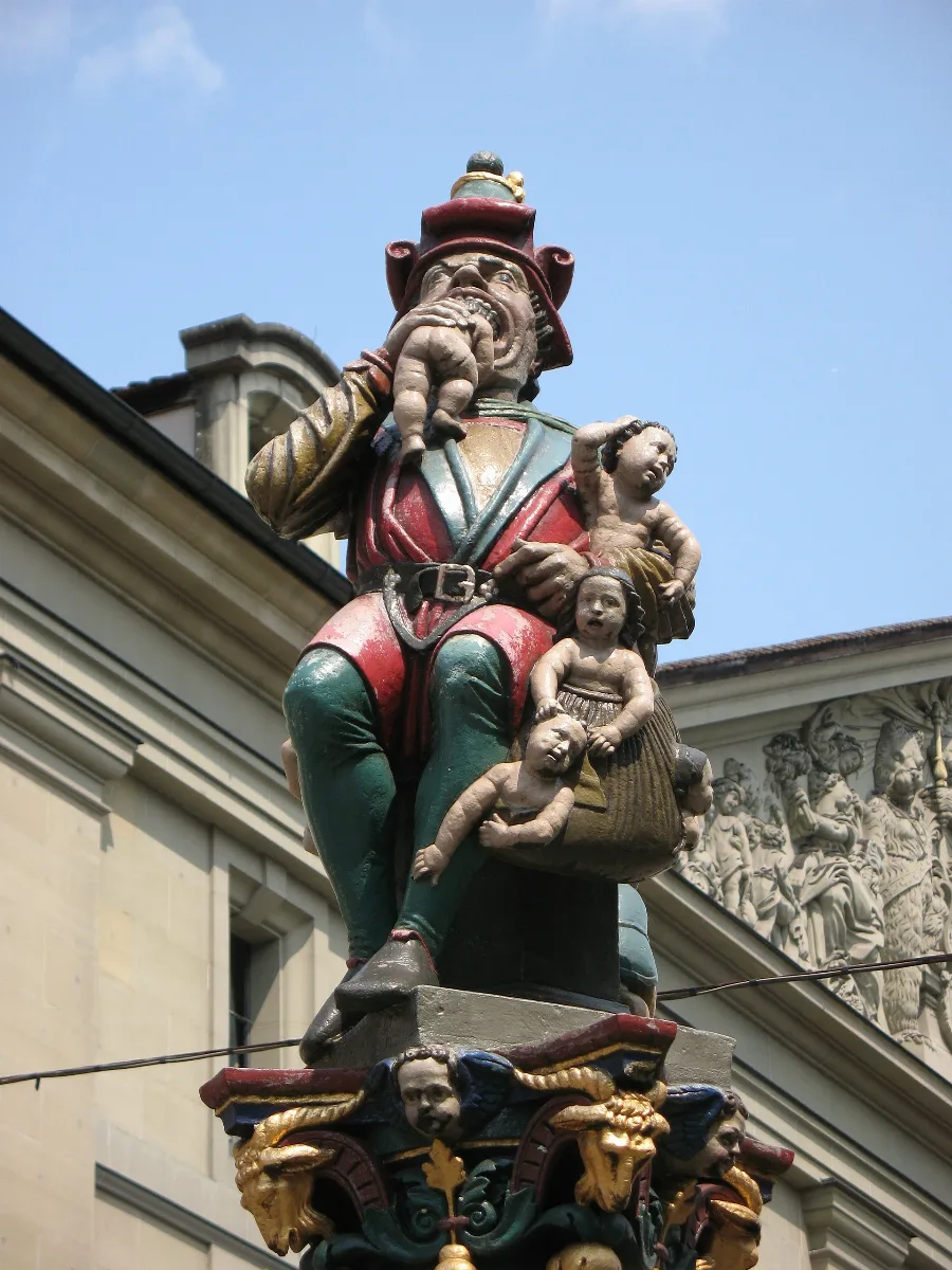4377 Bern Kindlifresserbrunnen Am Kornhausplatz