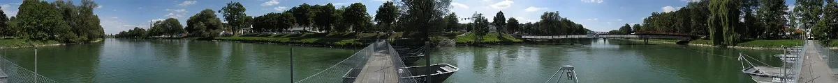 Achdorfer Isarsteg In Landshut 360° Panoramio
