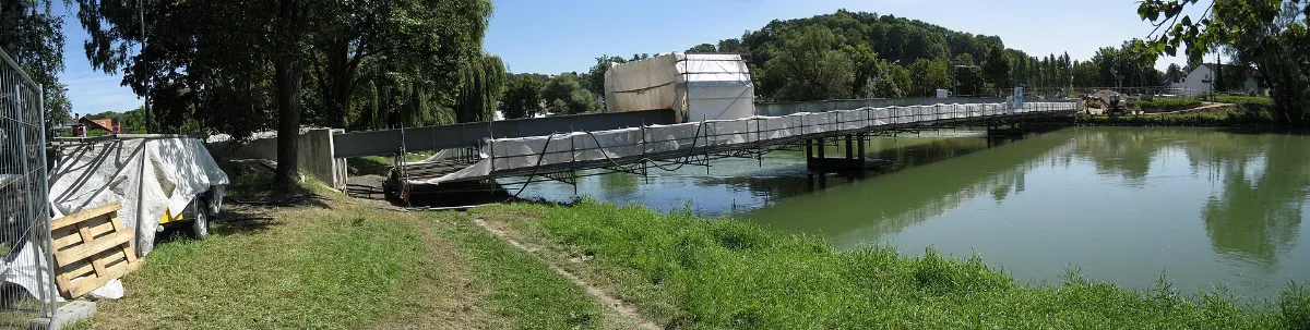 Achdorfer Isarsteg Umbau Panoramio Gg430