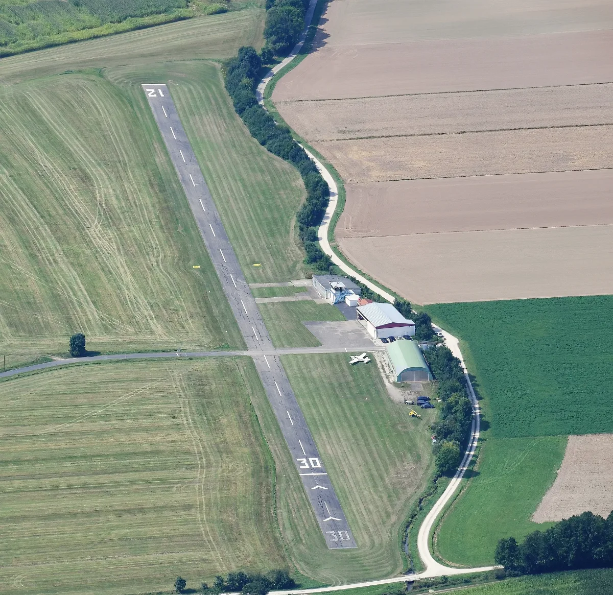 Aerial Image Of The Schmidgaden Airfield