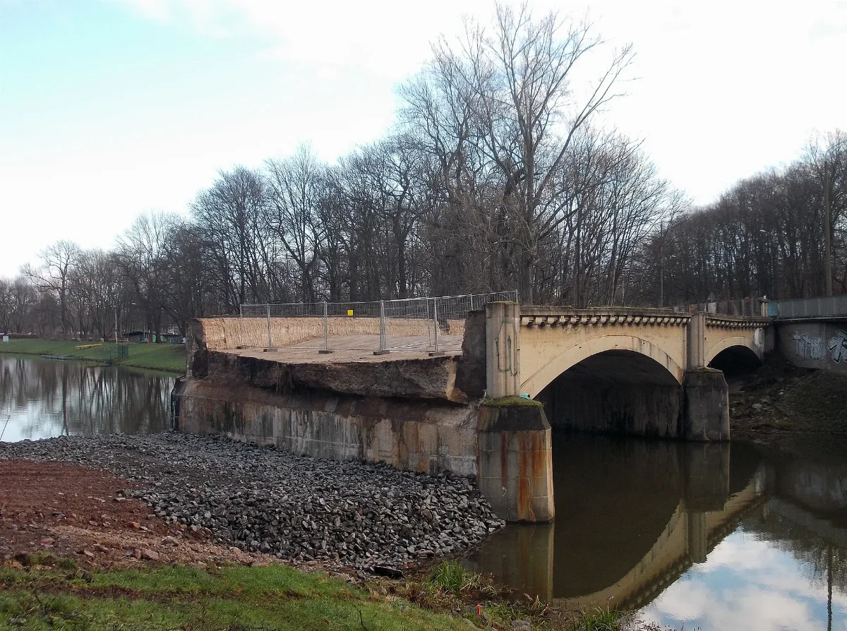 Alte Paußnitzbrücke Abriß