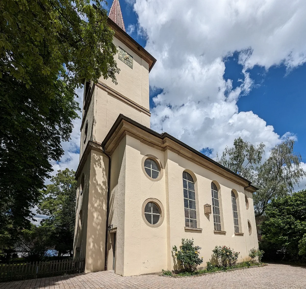 Altenmünster, Peter Und Paul Kirche, Seitenansicht (Retouched)