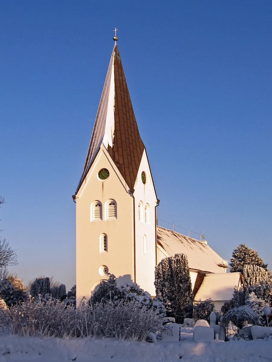 Amrum Nebel St. Clemens Kirche