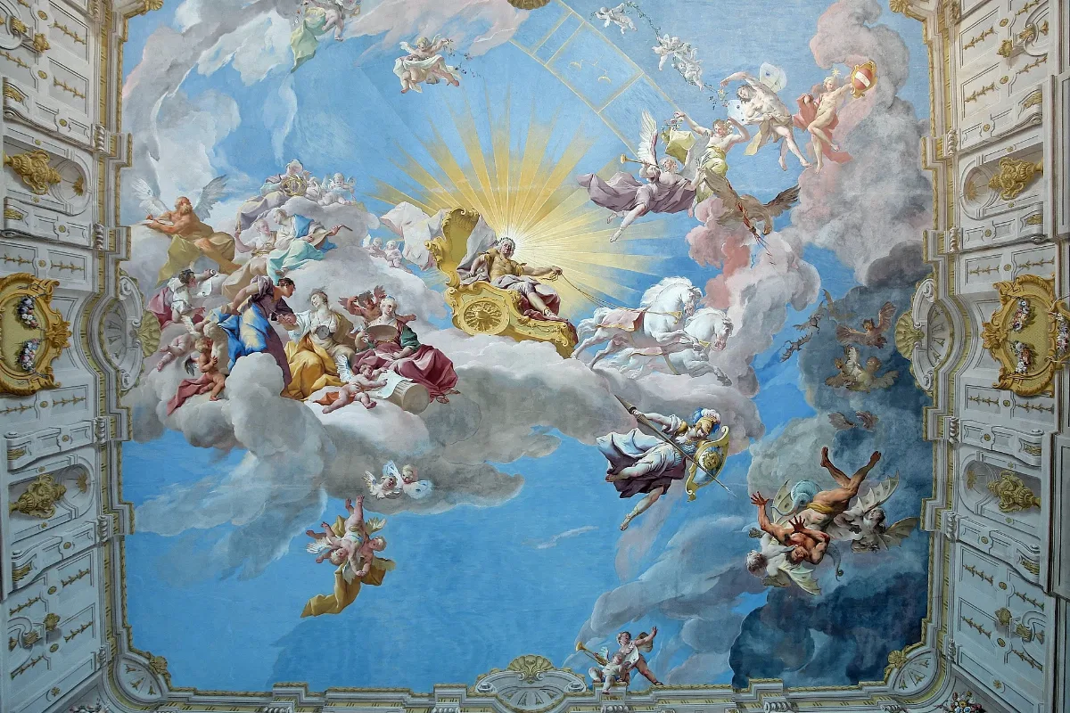Apotheosis Of Charles Vi Fresco Of Paul Troger (1739) Imperial Stair Case Göttweig Abbey