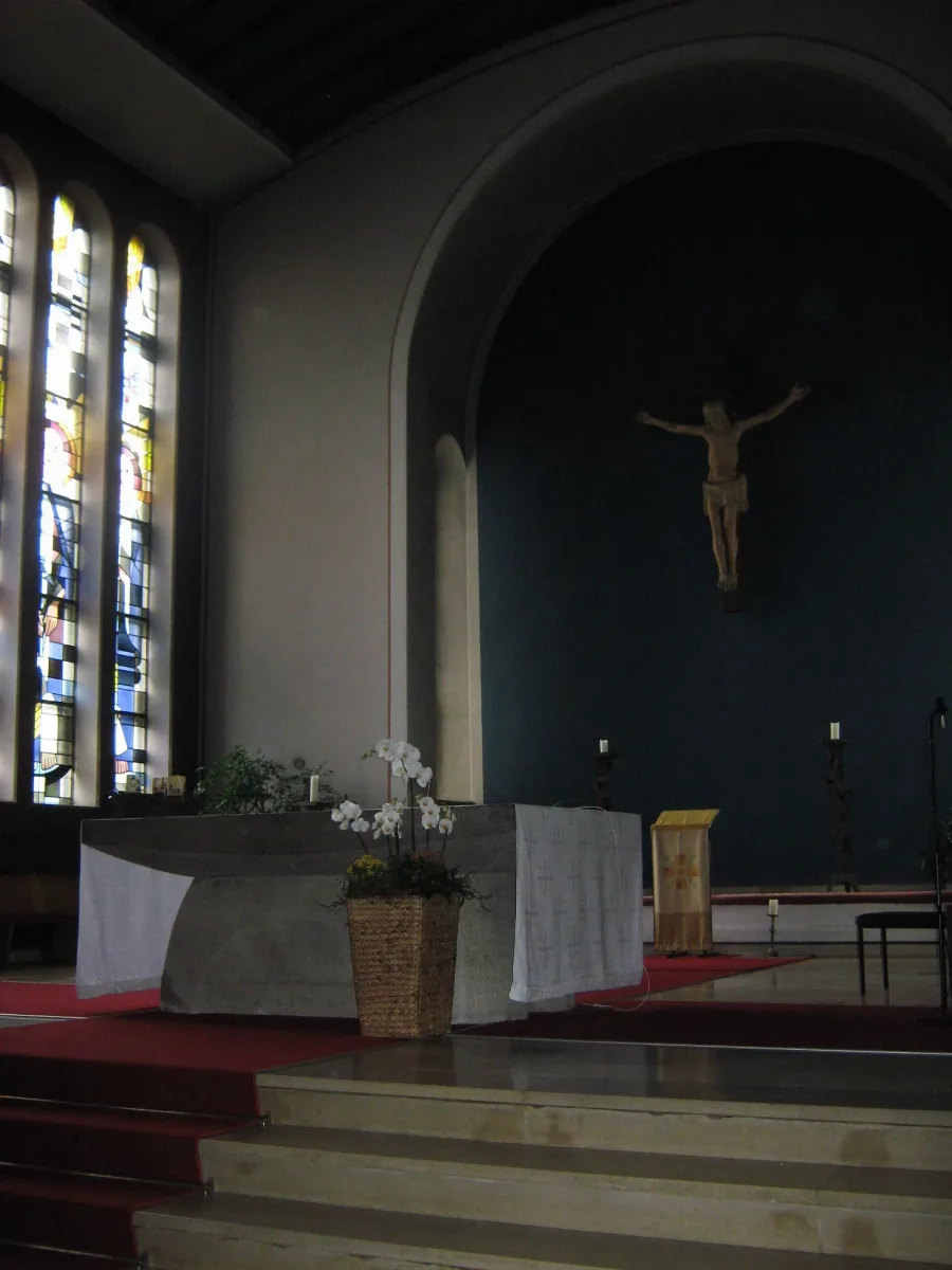 Apse Of The Church Maria Königin In Lüdenscheid, Germany