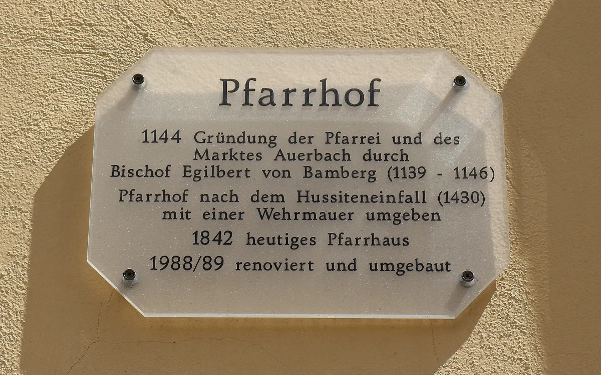 Auerbach In Der Oberpfalz Pfarrstraße 7 Detail 01
