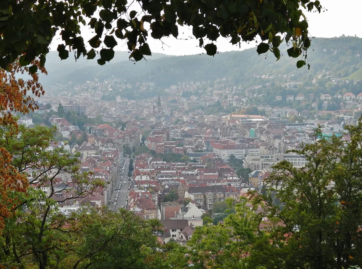 Ausblick Richtung Stuttgart Kaltental Vom Teehaus Panoramio