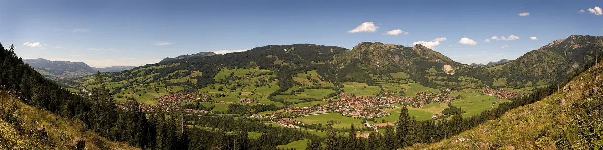 Bad Hindelang Panorama View From South