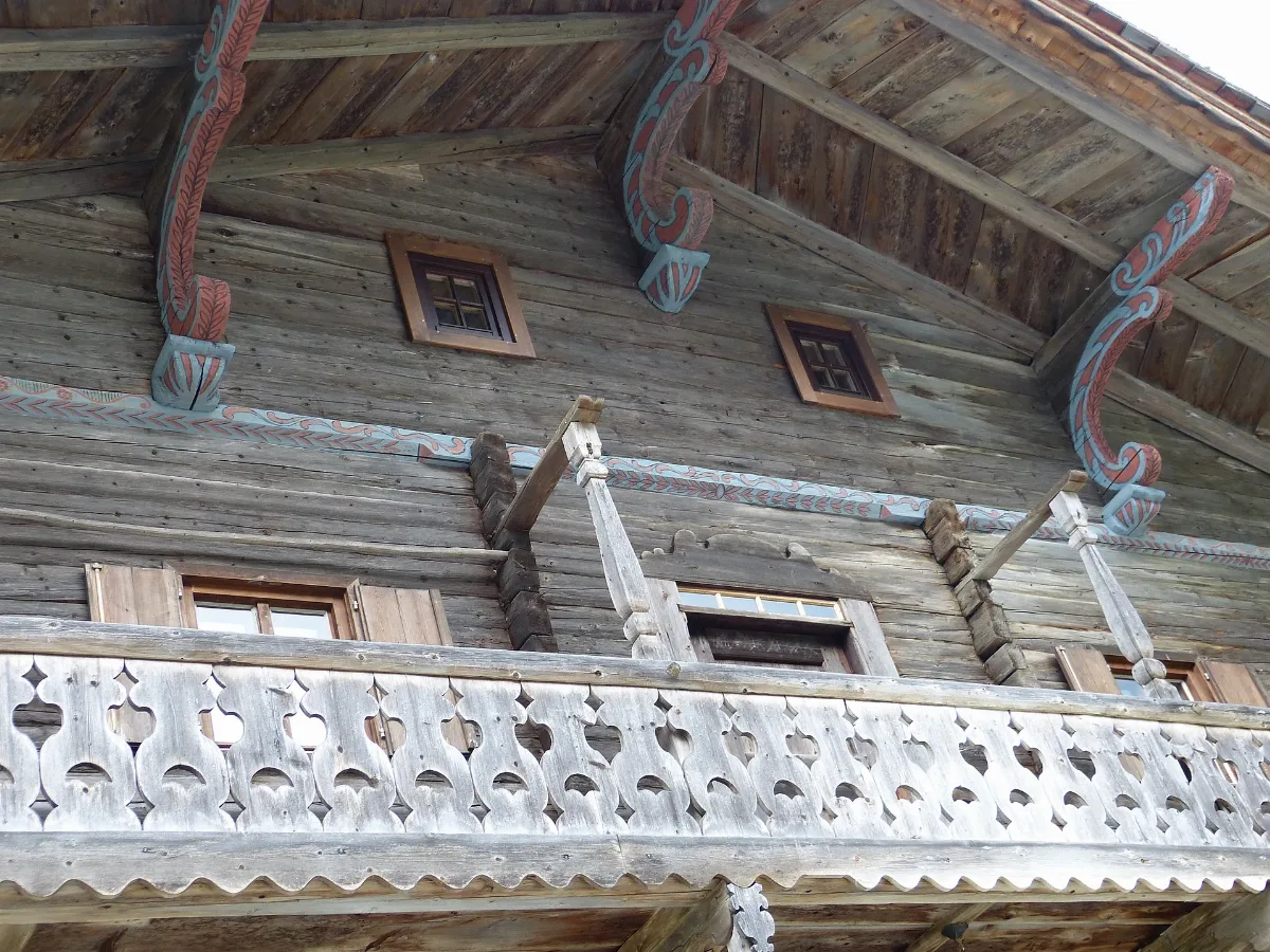Bauernhaus Jagerreith Detail Giebel