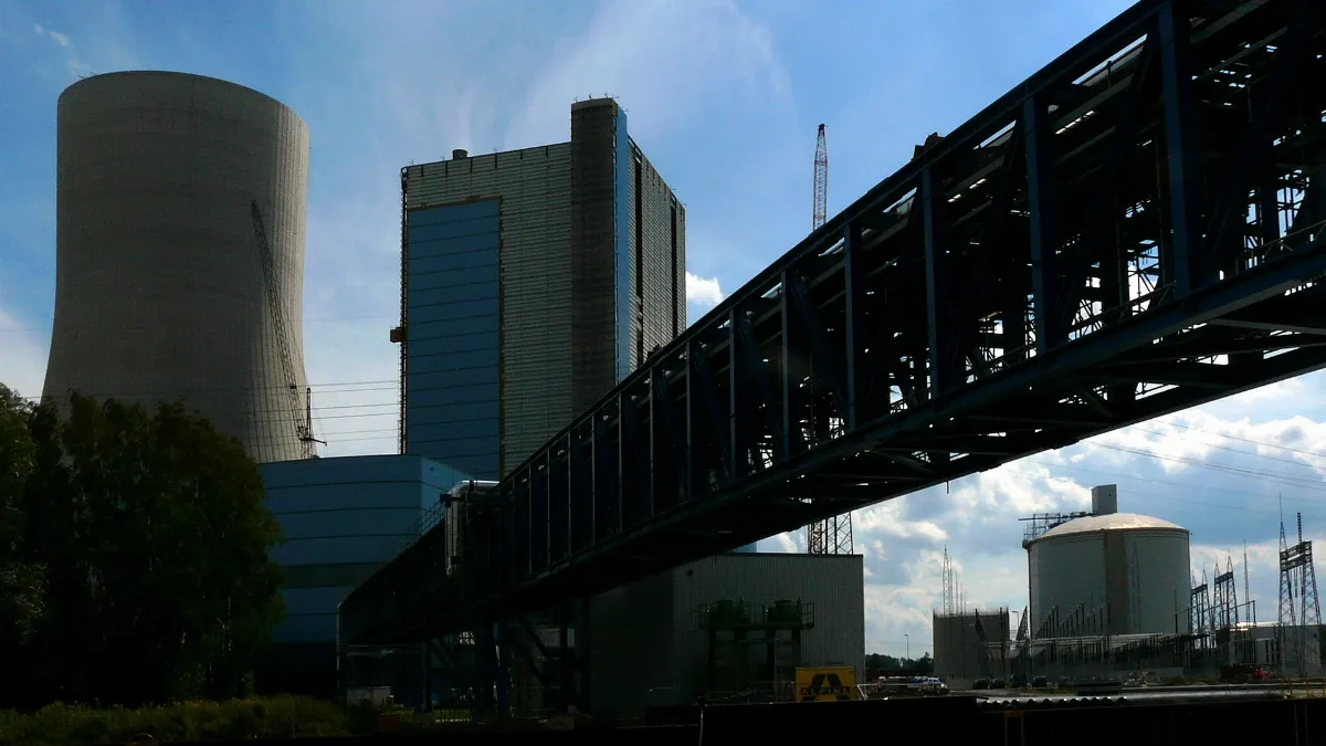 Baustelle Des Kraftwerksneubau Datteln Iv