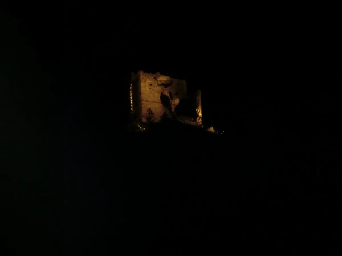 Belfort Castle As Seen From Surava (Night)