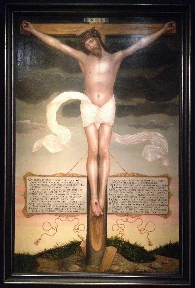 Bild Des Gekreuzigten Im Lutherhaus Wittenberg