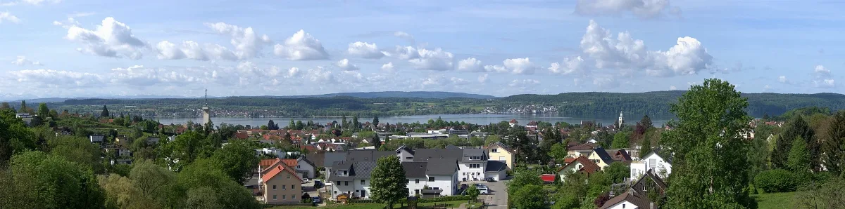 Blick Auf Überlingen, Im Hintergrund Der Bodensee Und Die Alpen Panoramio