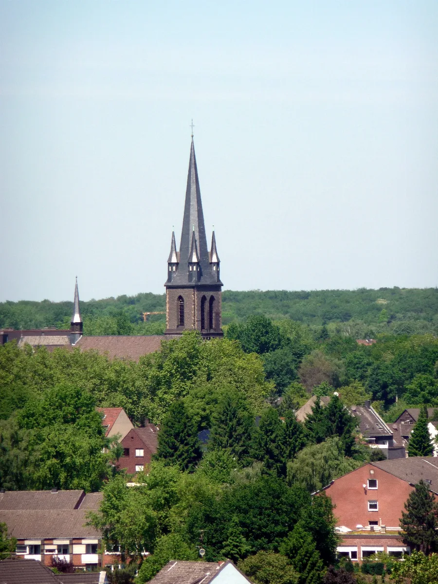 Blick Vom Riesenrad Auf Die Kath. Kirche Herz Jesu Oberhausen Sterkrade Panoramio