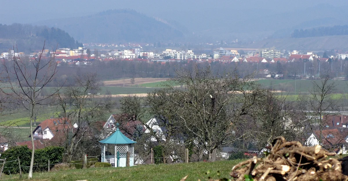 Blick Von Heuweiler Auf Denzlingen Heidach