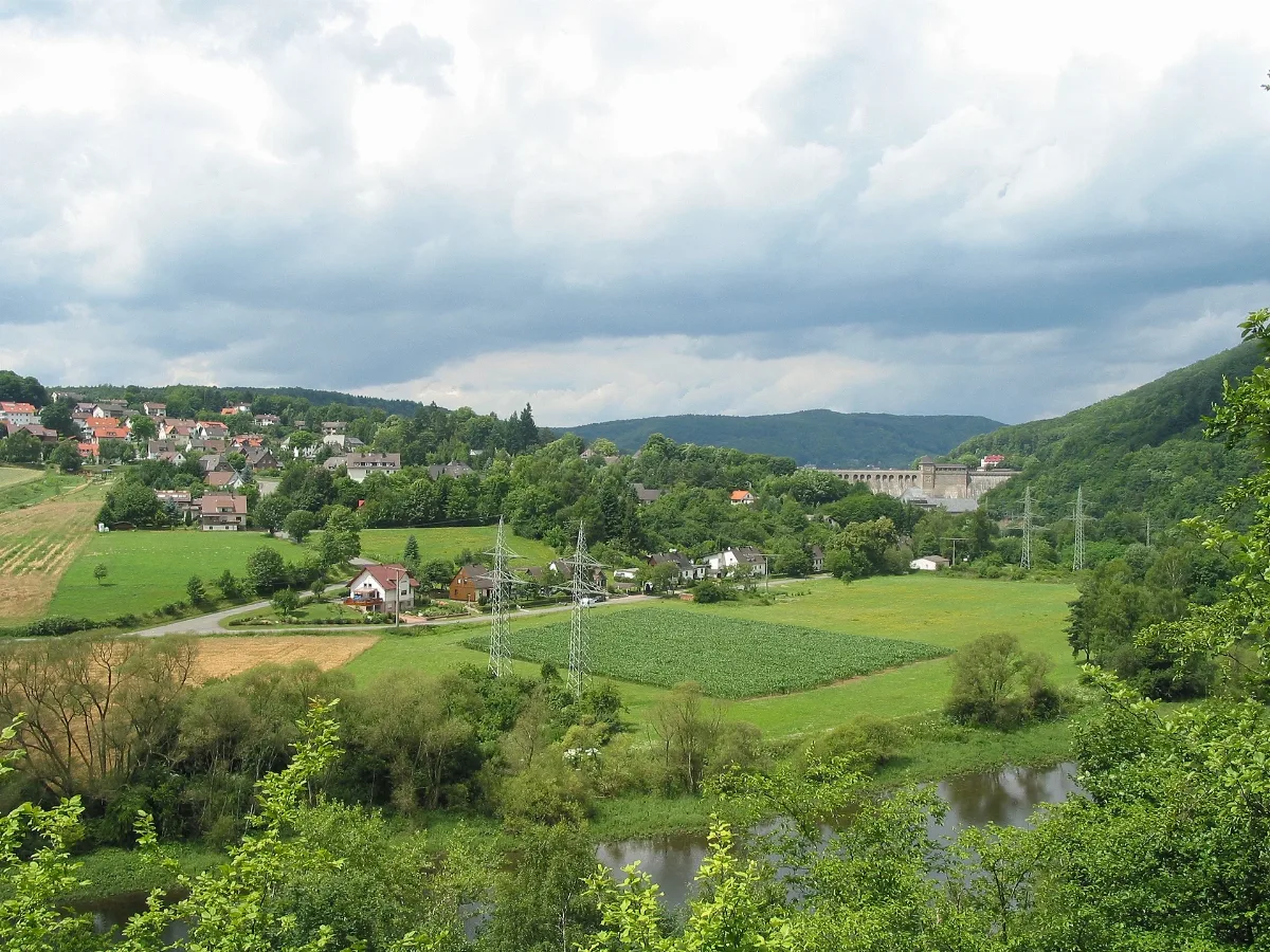 Blick Zur Eder Staumauer Panoramio