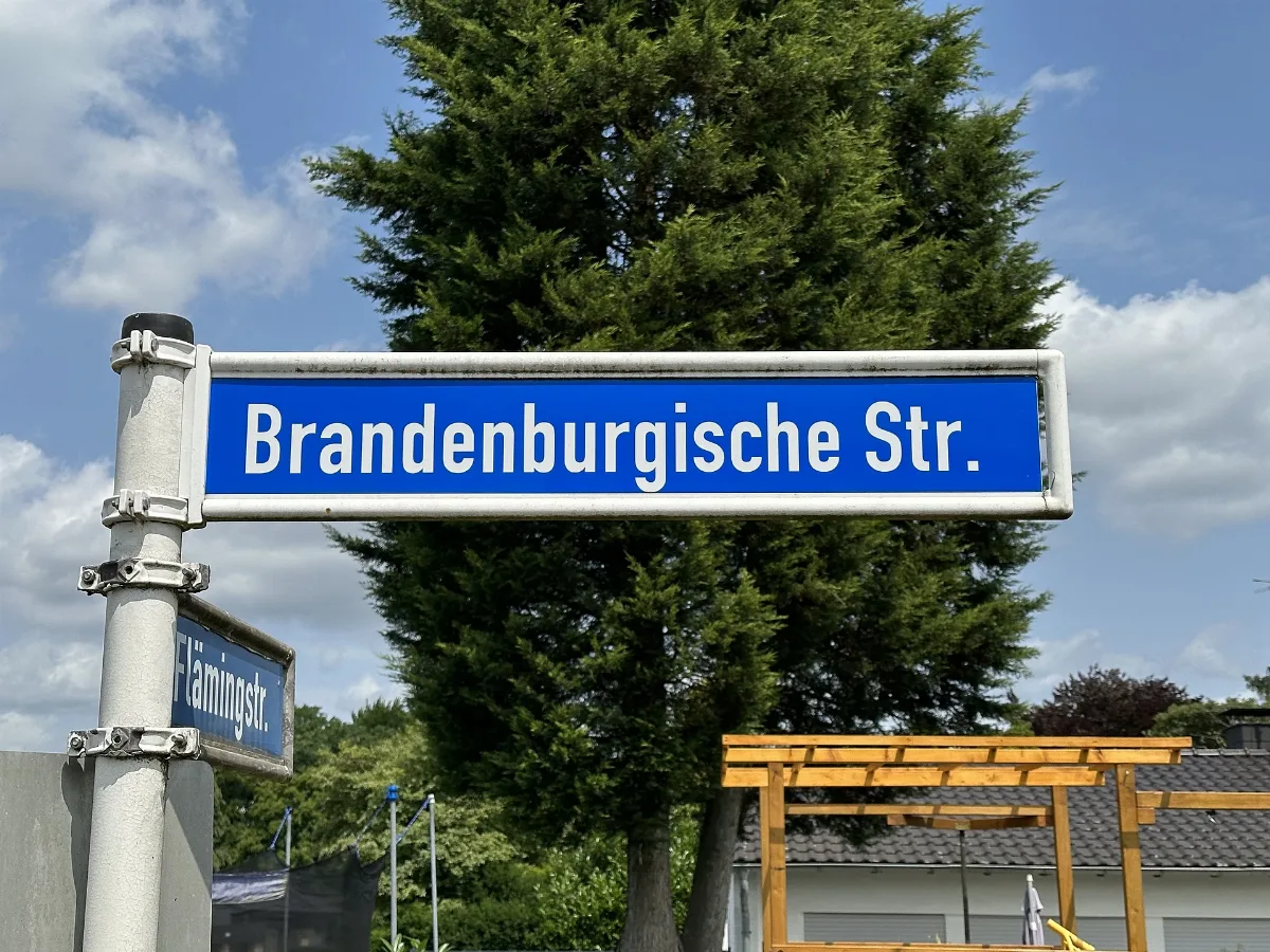 Brandenburgische Str Marl Schild