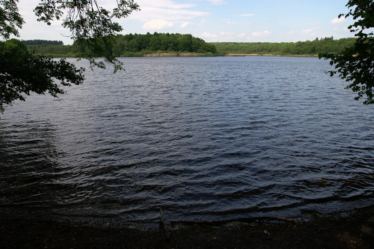 Brinkenweiher Lake Westerwald Germany S