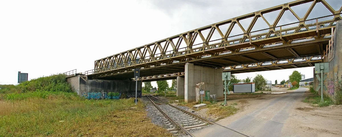 Bundesautobahn 57 Behelfsbruecke Pano