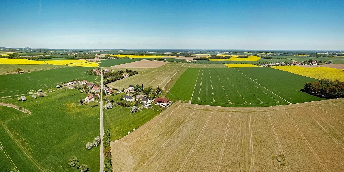 Burkau Neuhof Aerial Pan