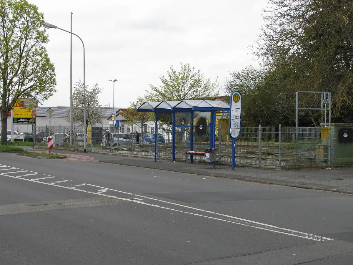Bushaltestelle Hallenbad, 1, Münster (Hessen), Landkreis Darmstadt Dieburg