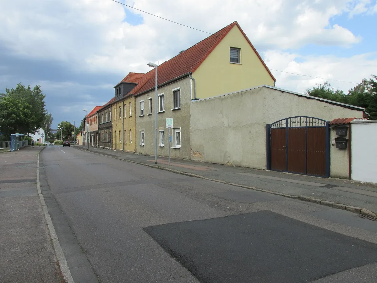 Bushaltestelle Kino, 1, Greppin, Bitterfeld Wolfen, Landkreis Anhalt Bitterfeld