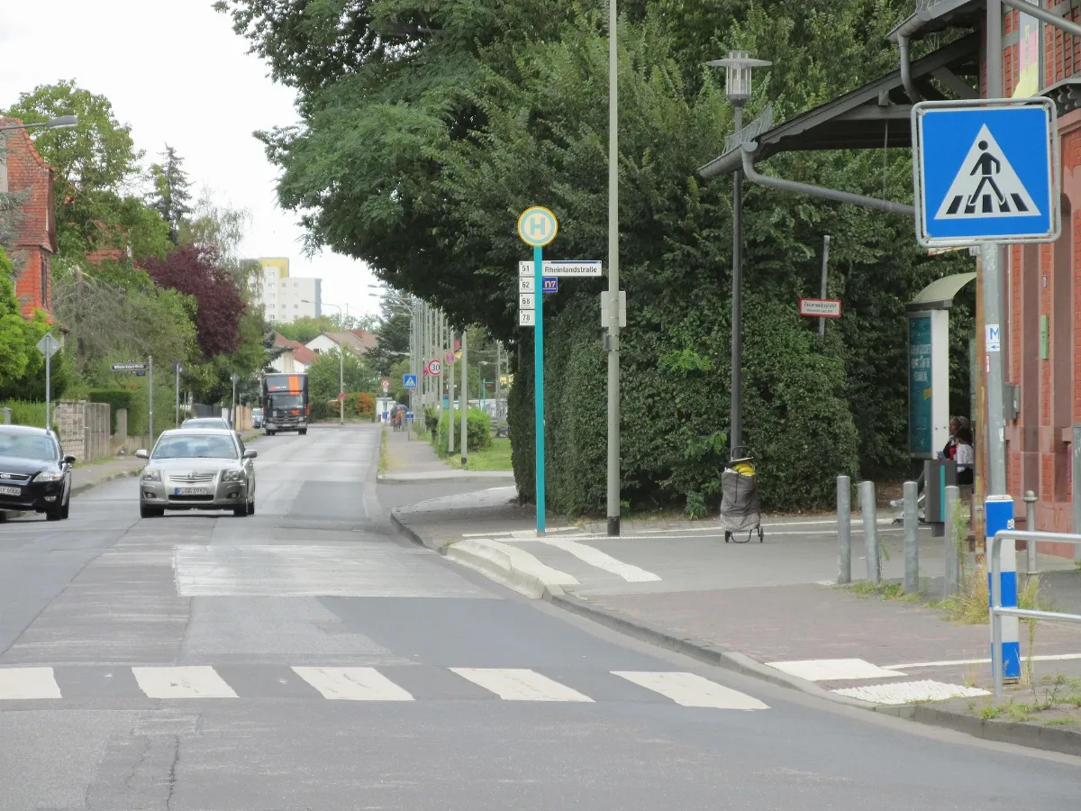 Bushaltestelle Rheinlandstraße, 2, Schwanheim, Frankfurt Am Main