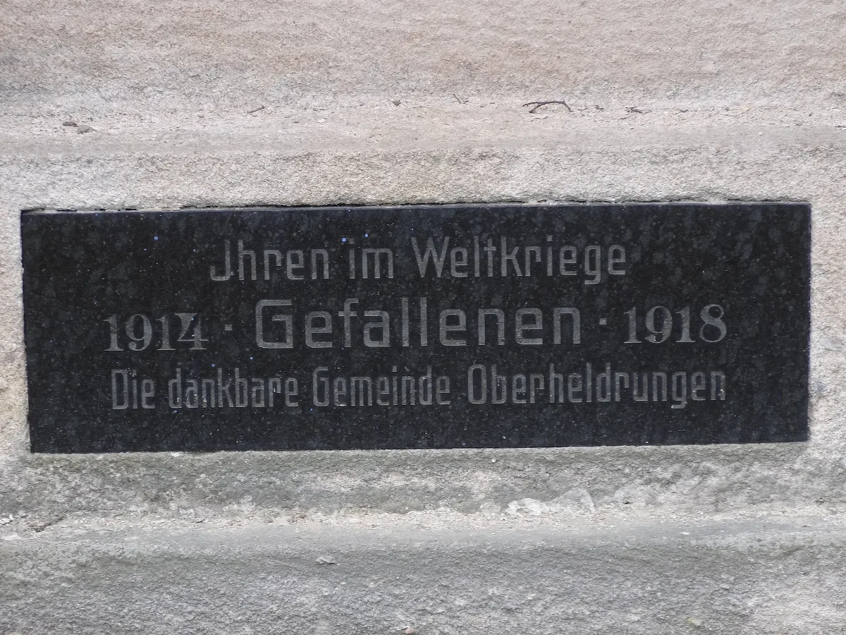 Detail War Memorial, Oberheldrungen 2