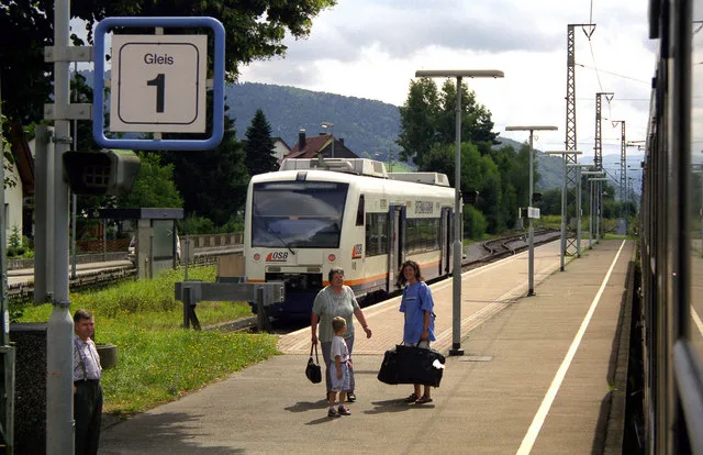 Diesel Railcar At Biberach Geo.hlipp.de 4653