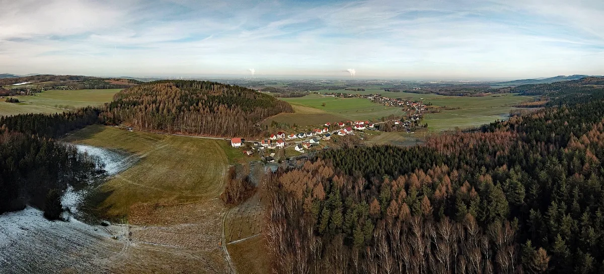 Doberschau Gaußig Naundorf Aerial Pan