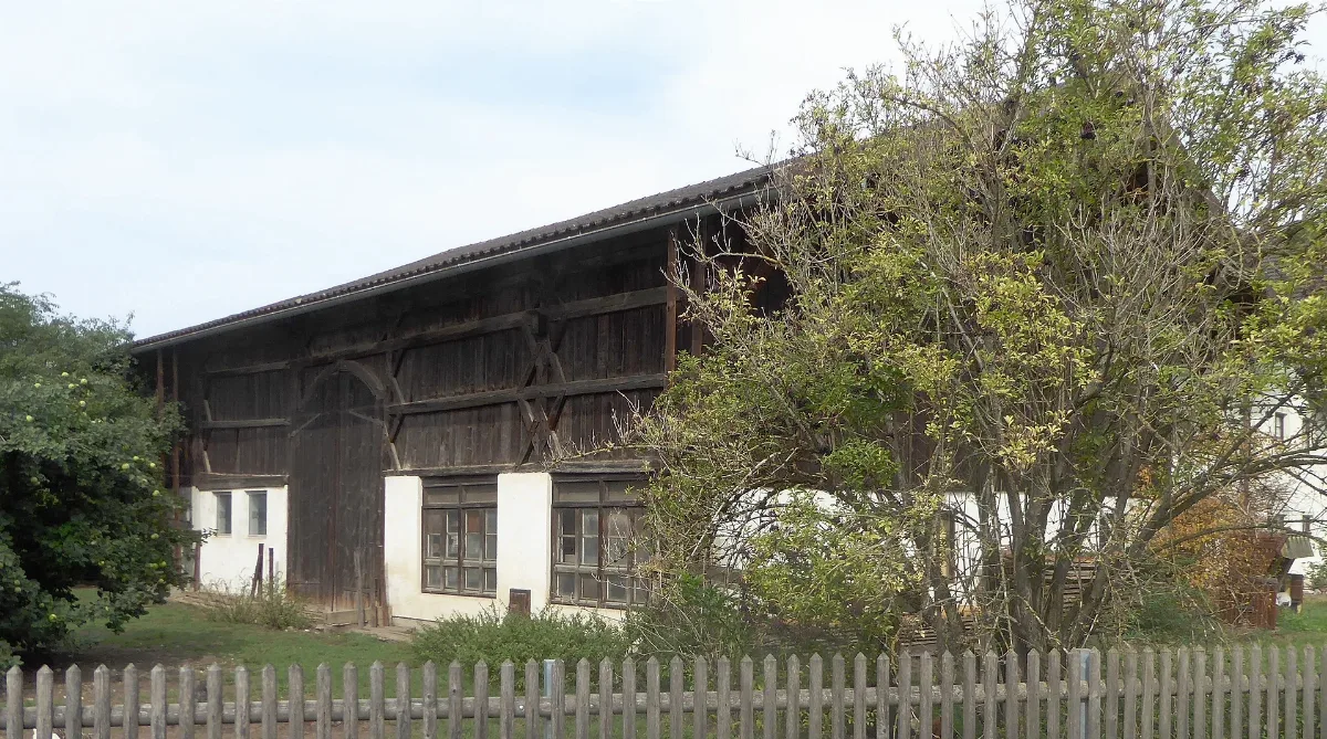 Edling, Pfarrer Huber Weg 2, Bundwerkstadel, 1