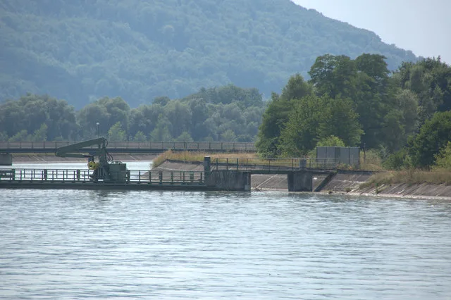 Eingang Zum Kanal Vom Rhein Bei Dogern (Entrance To A Canal Off The Rhine At Dogern) Geo En.hlipp.de 12712