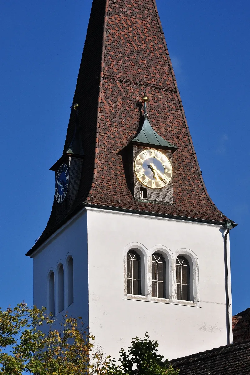 Elgg Reformierte Kirche Mit Pfarrhaus, Lindenplatz 2011 09 20 17 21 40 Shiftn