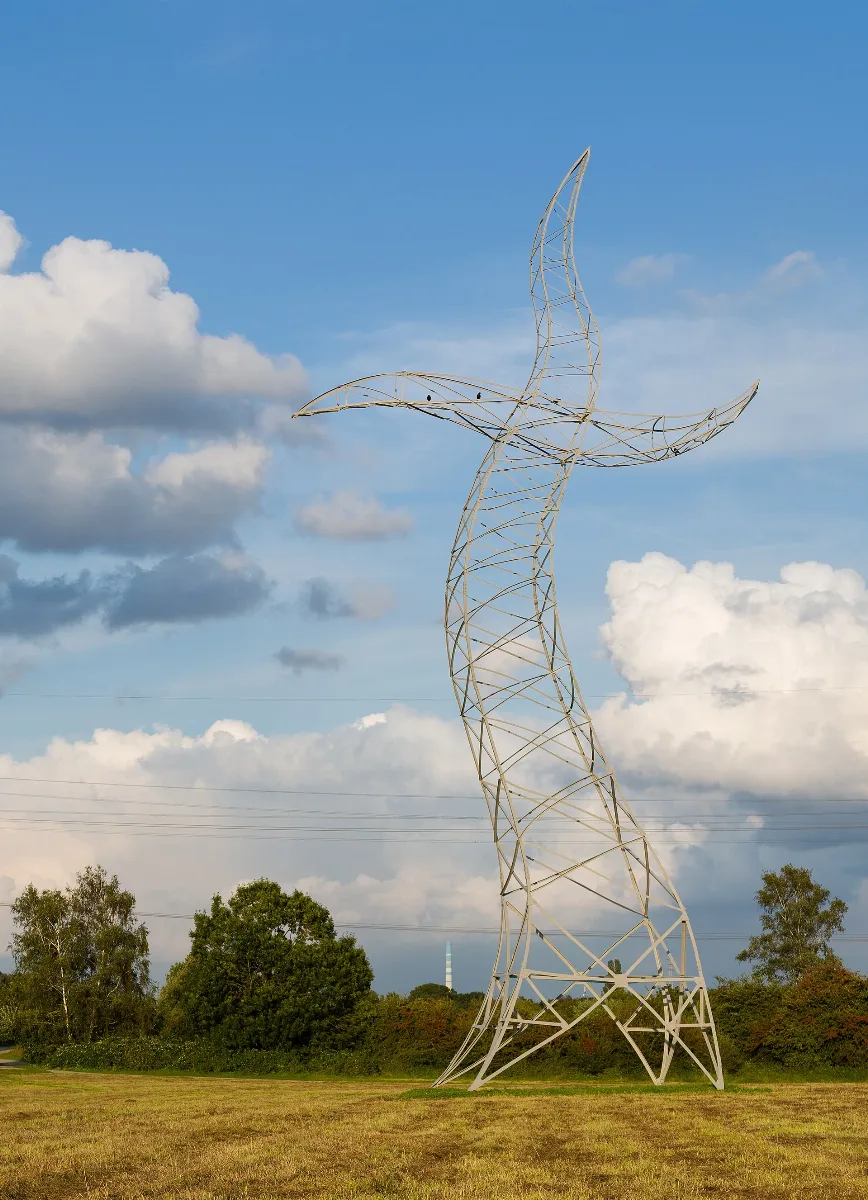 Emscherkunst Tanzender Strommast Zauberlehrling 01
