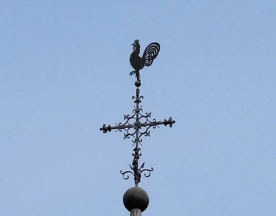 Erkrath Hochdahl, Trills 34, Wetterhahn Auf Der Turmspitze Von St. Franziskus