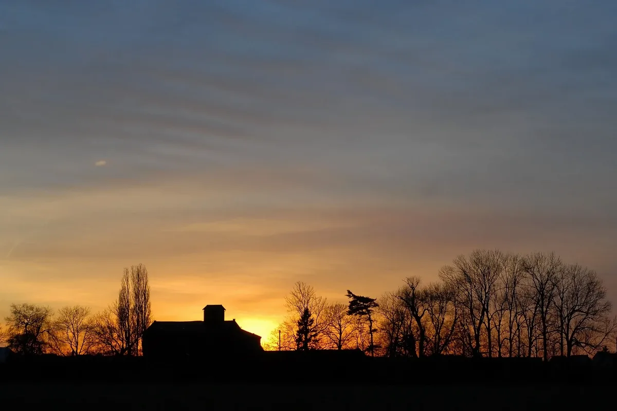 Eschmarermuehle Sonnenuntergang 080126