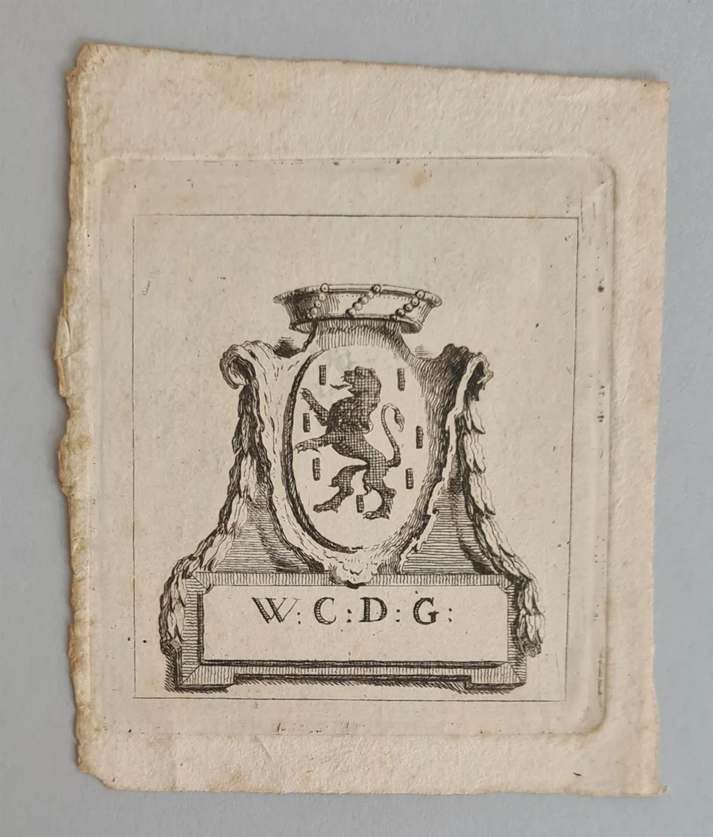Exlibris Wolfgang Charles De Gingins