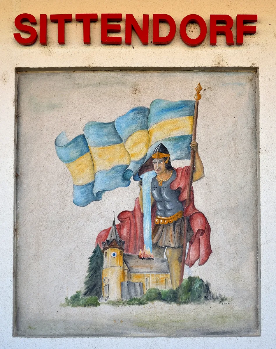 Fire Station Sittendorf, Painting Of Saint Florian