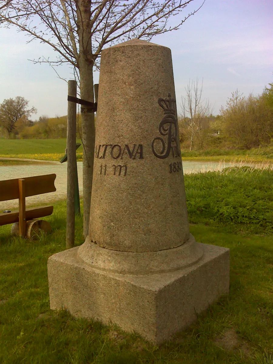 Flintbek Voorde, Dänischer Ganzmeilenstein