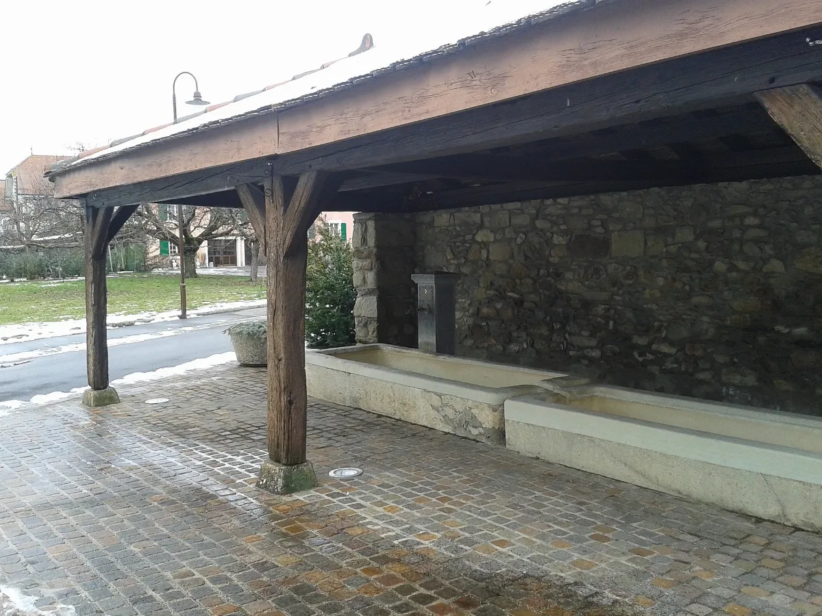Fountain From 1822 In Villars Sainte Croix