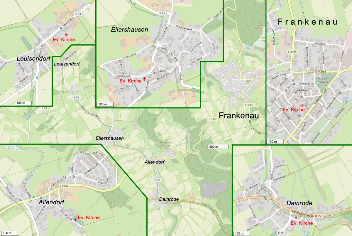 Frankenau Allendorf Dainrode Ellershausen Louisendorf