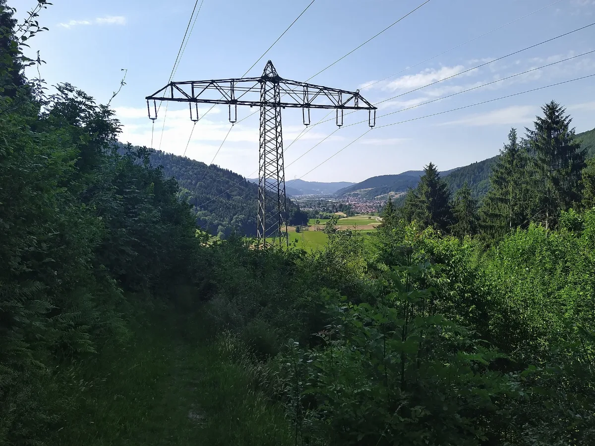 Freileitung Offenburg Villingen Einebenenmast Neu